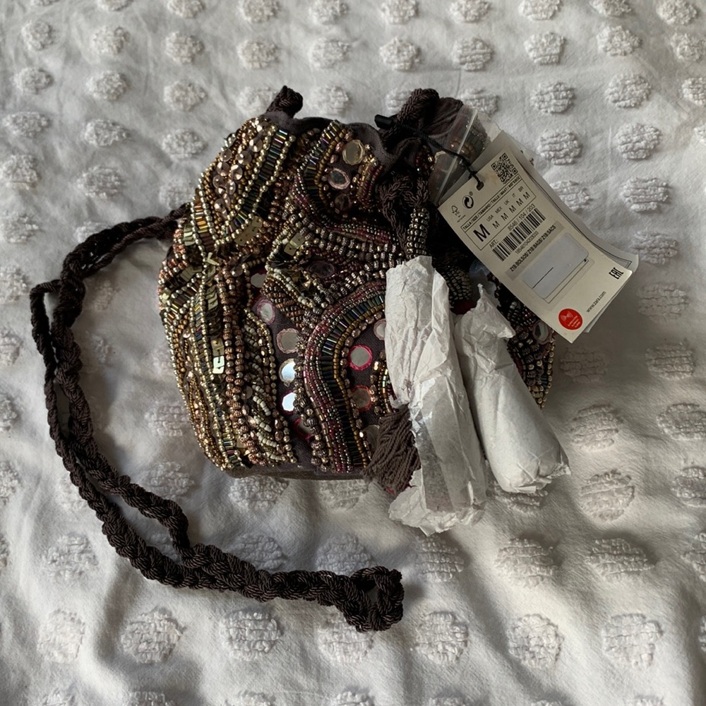 BNWT - Zara Beaded Satchel